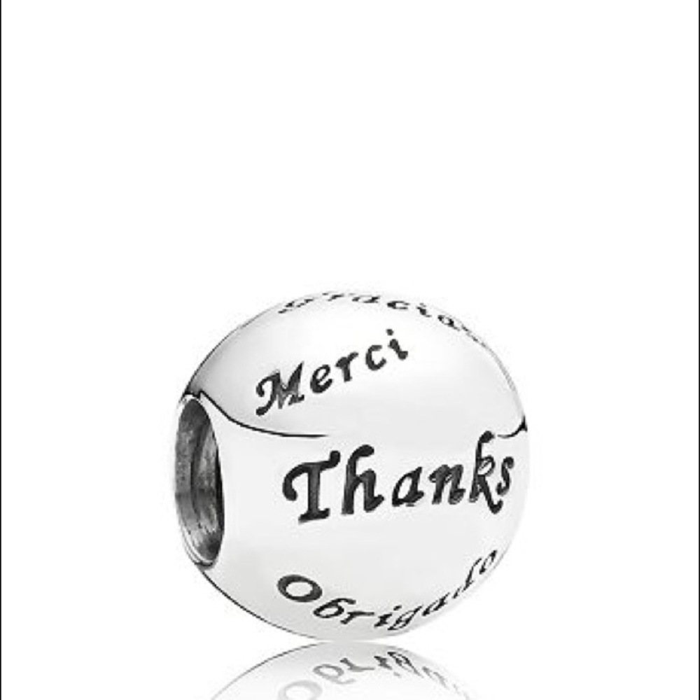 Retired Pandora Charm - “ Many Thanks” Charm